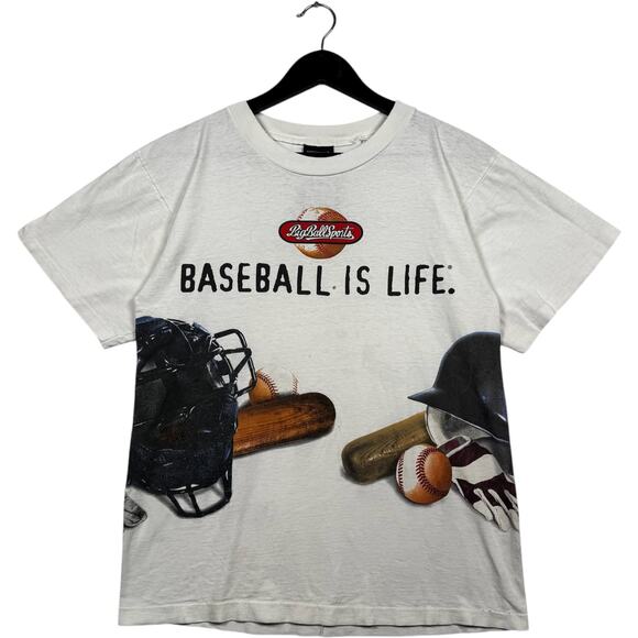 Vintage Baseball Is Life Tee Men's M - Picture 1 of 11
